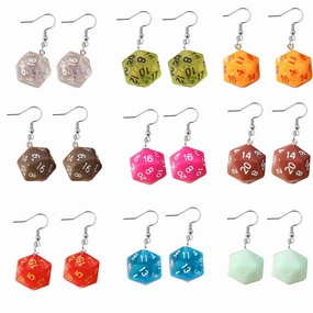 Wholesale Interesting Dice Alloy Earrings