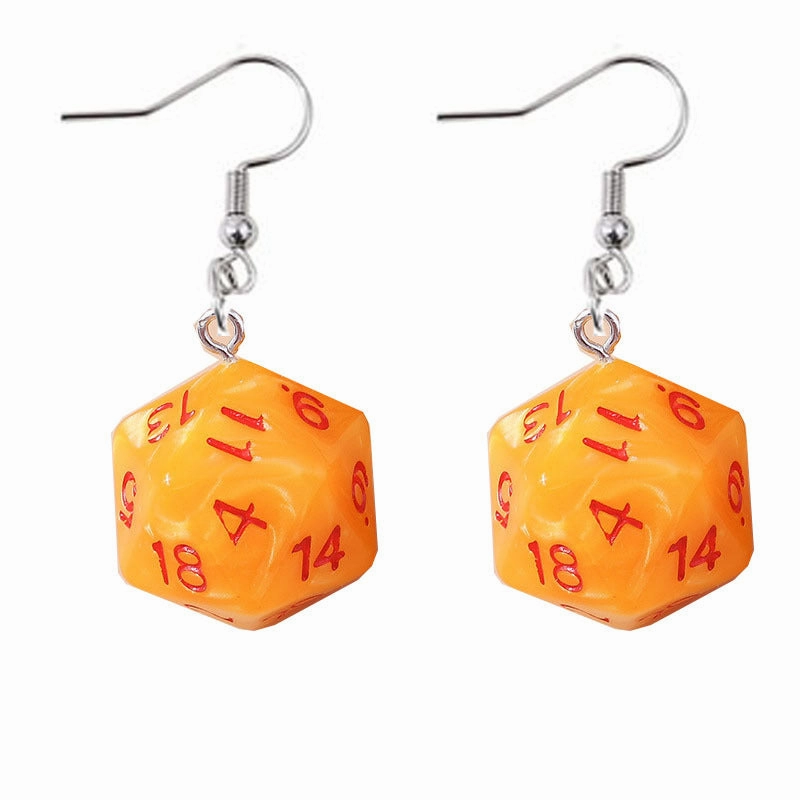 Wholesale Interesting Dice Alloy Earrings