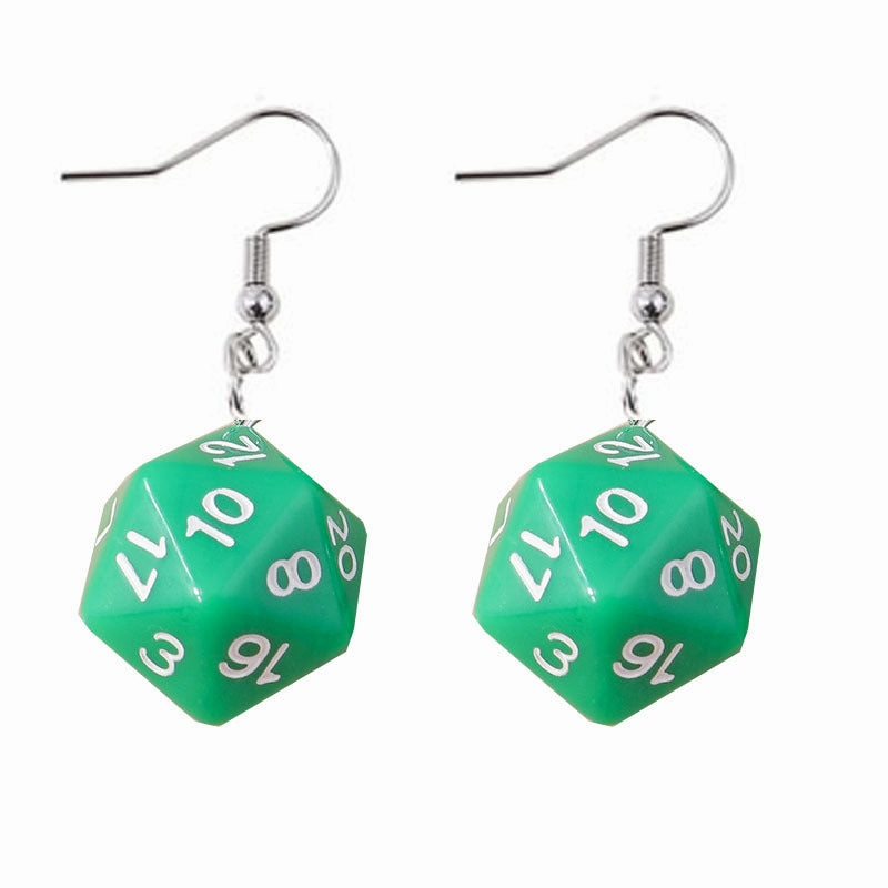 Wholesale Interesting Dice Alloy Earrings