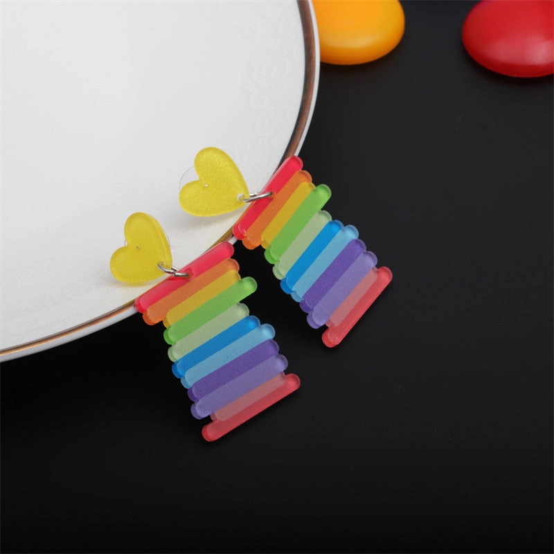 Wholesale Iridescent Acrylic Earrings