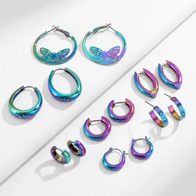 Wholesale Iridescent Metallic Copper Earrings