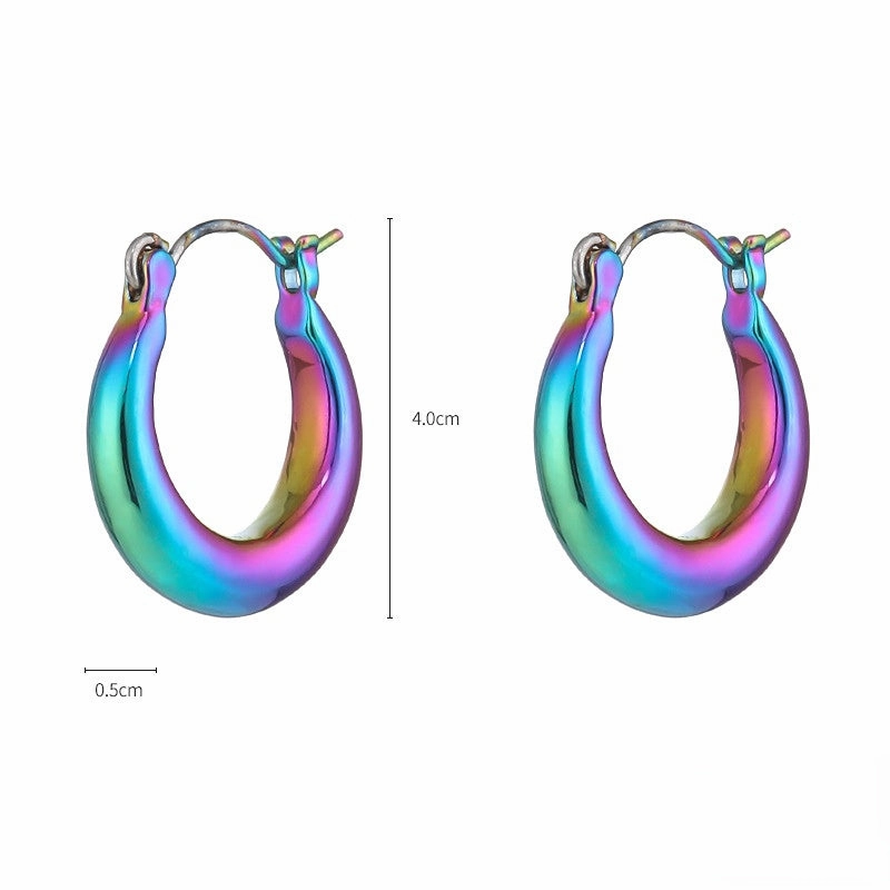 Wholesale Iridescent Metallic Copper Earrings
