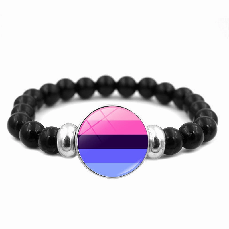 Wholesale Iridescent Time Gems Handmade Beaded Bracelet