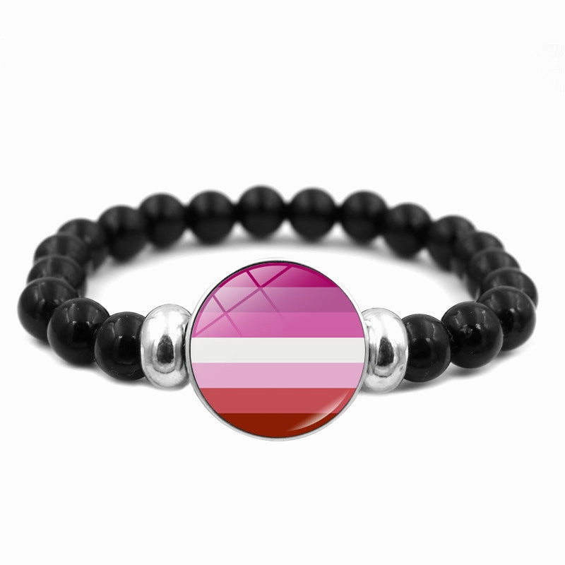 Wholesale Iridescent Time Gems Handmade Beaded Bracelet