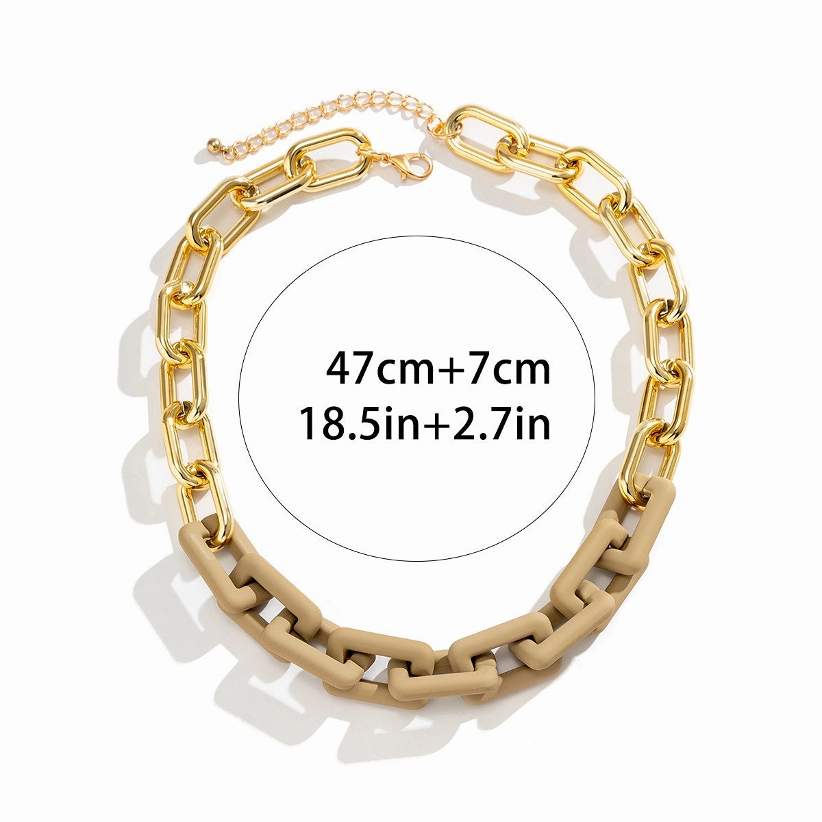 Wholesale Iron Stitching Cross Buckle Geometric Hollow Clavicle Necklace