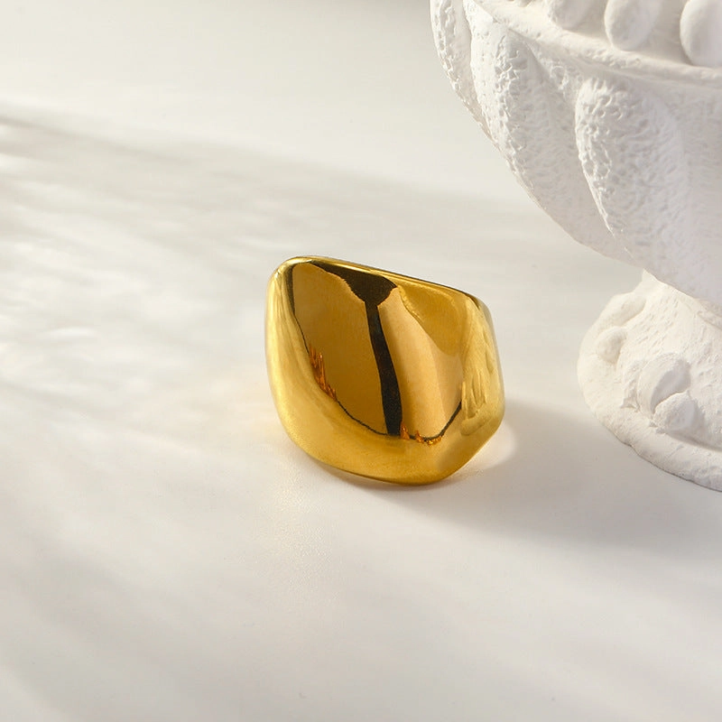 Wholesale Irregular Beveled Stainless Steel Rings