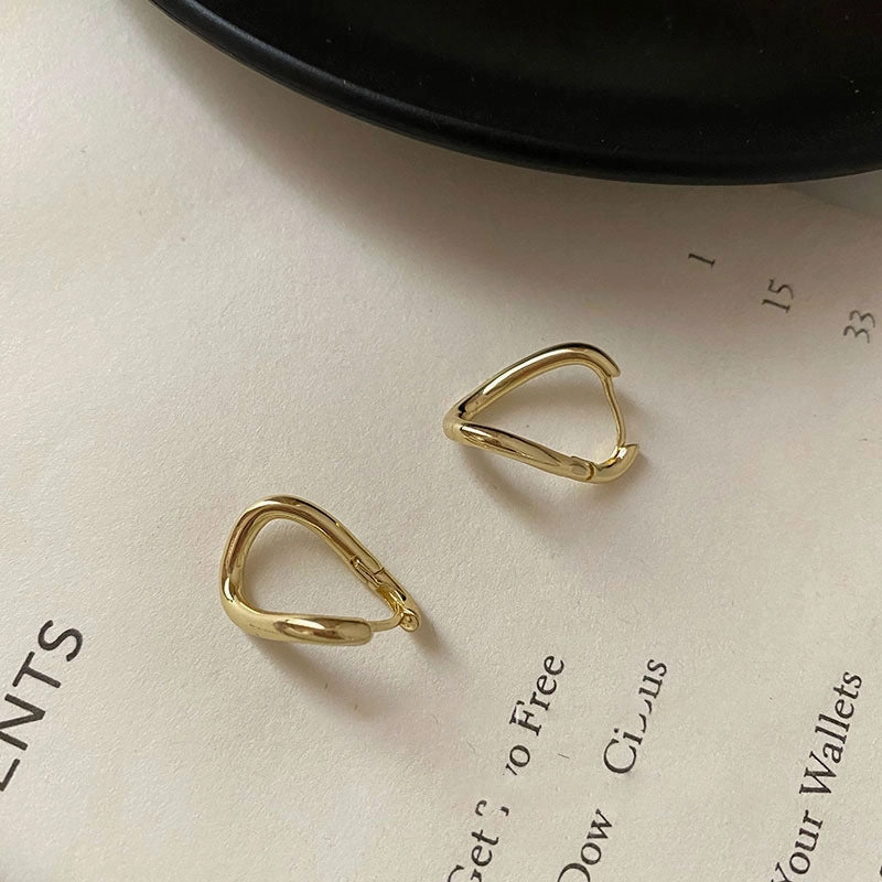 Wholesale Irregular Circles Copper Earrings