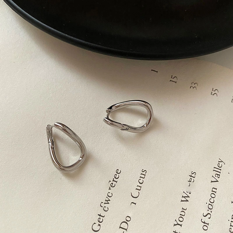 Wholesale Irregular Circles Copper Earrings