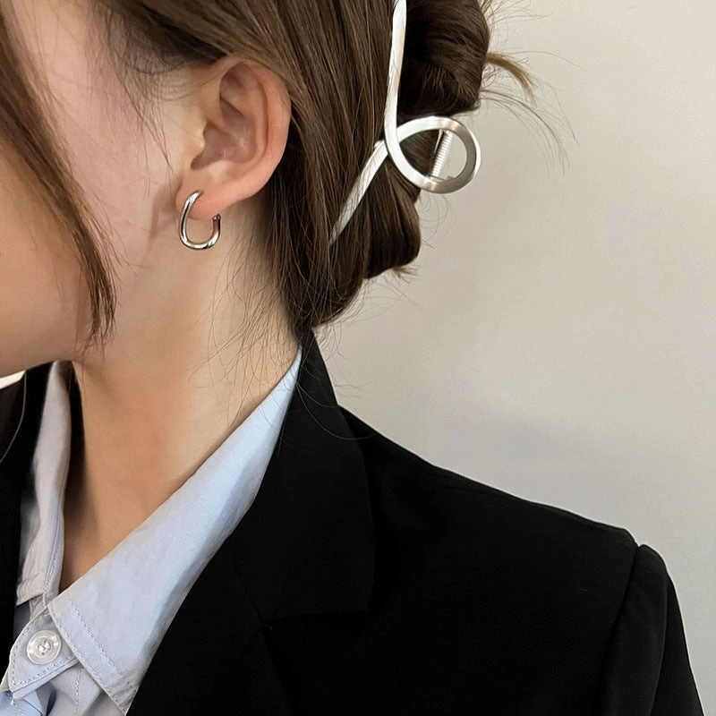 Wholesale Irregular Circles Copper Earrings