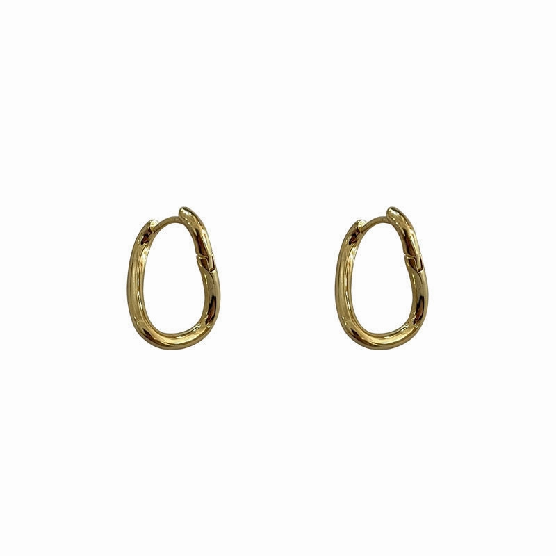 Wholesale Irregular Circles Copper Earrings