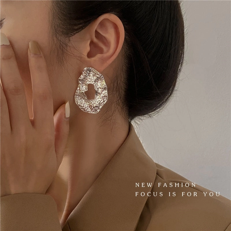 Wholesale Irregular Metal Earrings