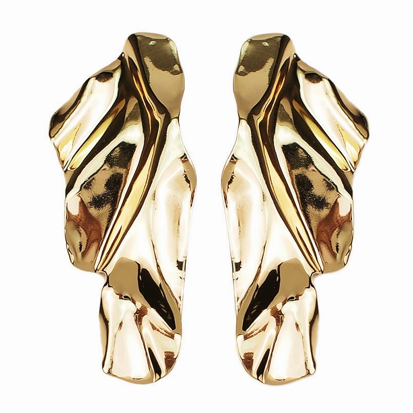 Wholesale Irregular Metal Sequin Alloy Earrings