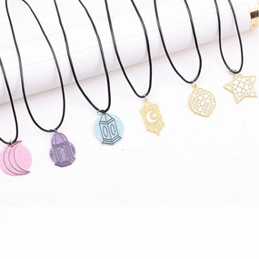 Wholesale Irregular Moon Star Acrylic Pendant