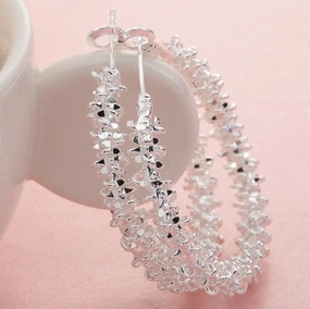 Wholesale Irregular Pimple Circle Alloy Earrings