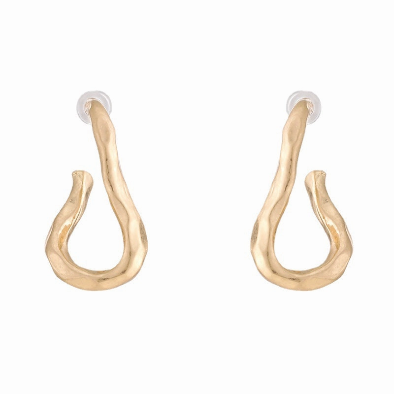 Wholesale Irregular Shape Textured Earrings