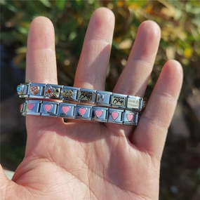 Wholesale Italian Charm Bracelet DIY Module Splicing Stainless Steel Bracelet Accessories Charms