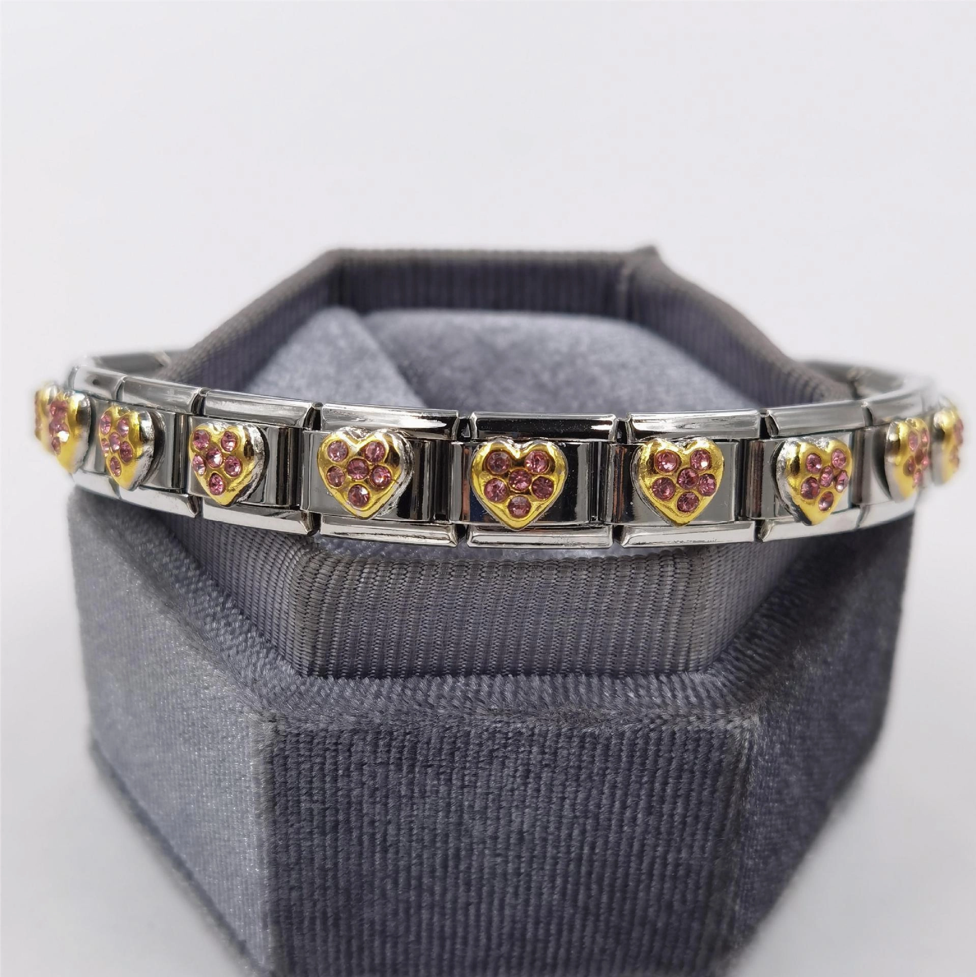 Wholesale Italian Charm Bracelet DIY Module Splicing Stainless Steel Bracelet Accessories Charms