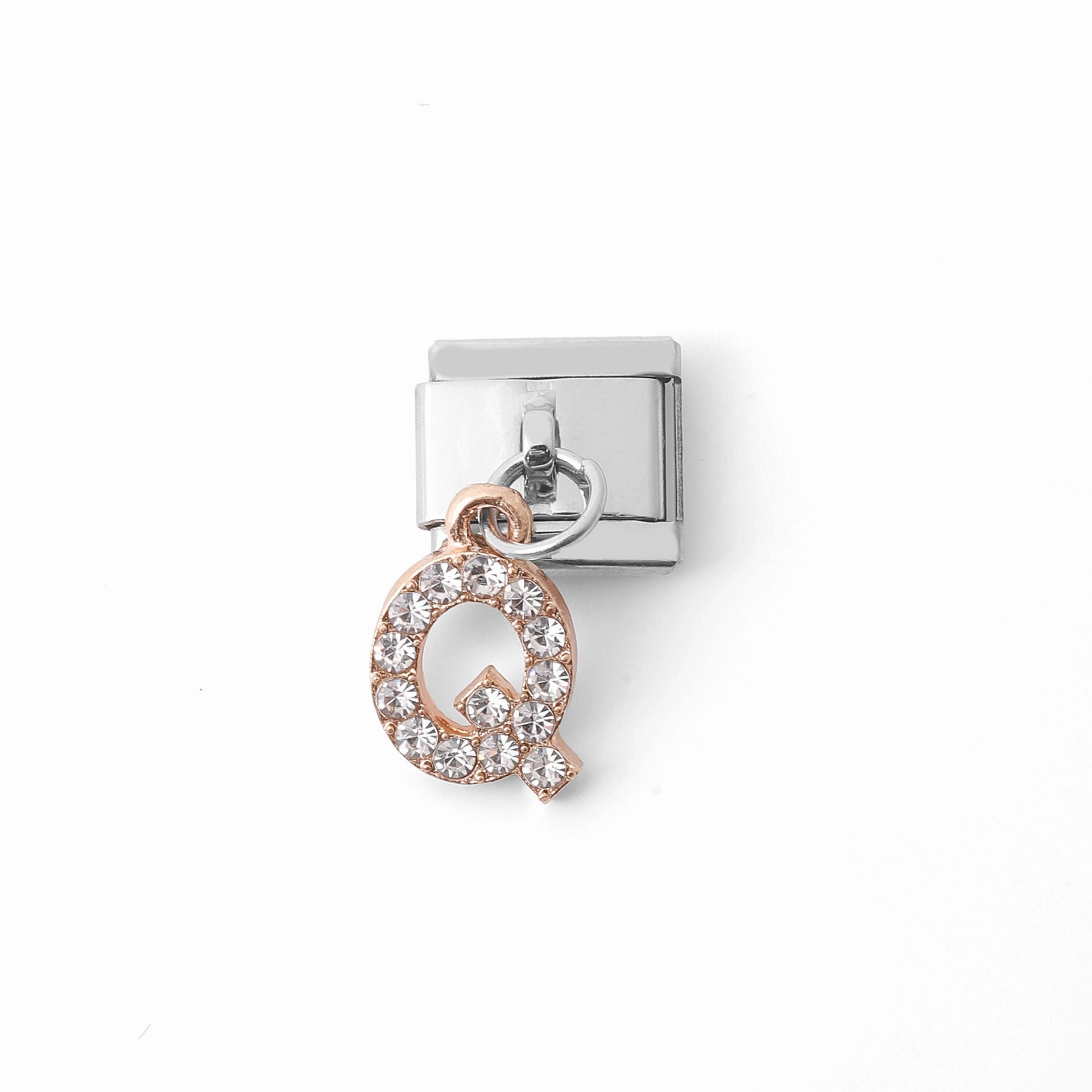 Wholesale Italian Charm Bracelet Stainless Steel Pendant Letter Module Charms