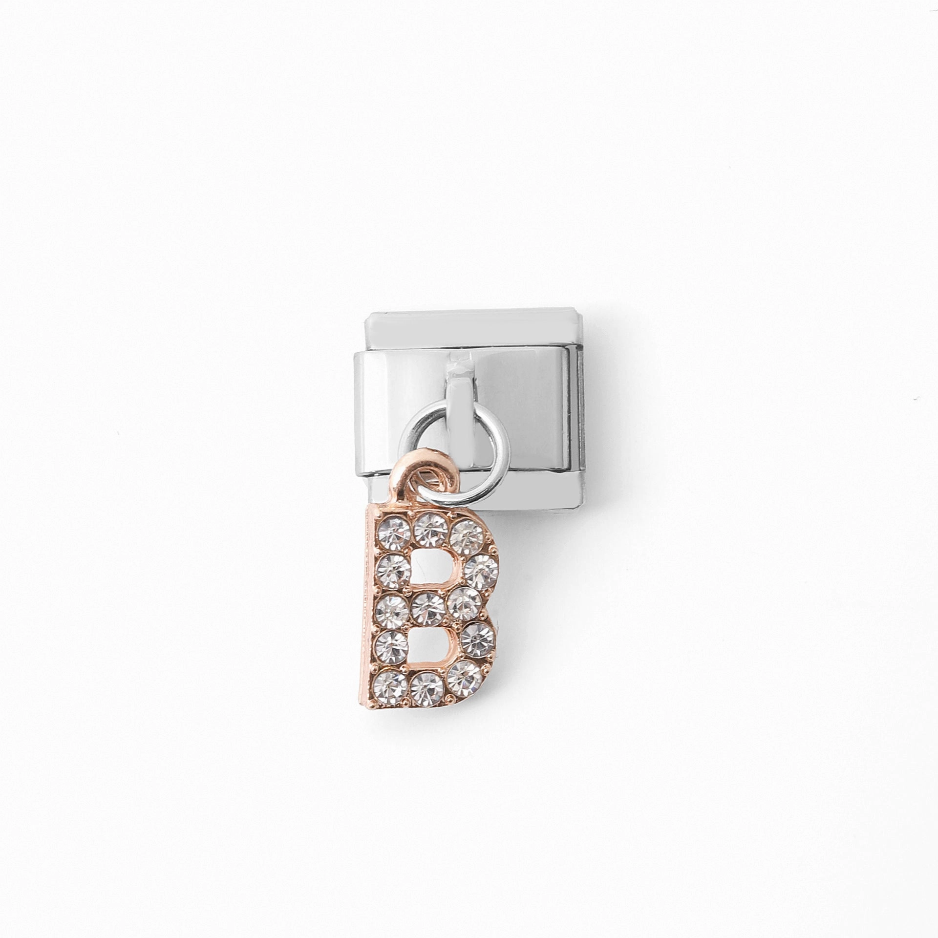 Wholesale Italian Charm Bracelet Stainless Steel Pendant Letter Module Charms