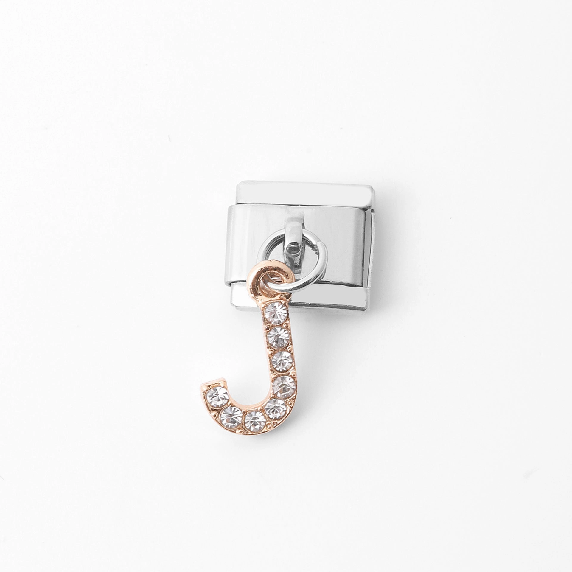 Wholesale Italian Charm Bracelet Stainless Steel Pendant Letter Module Charms