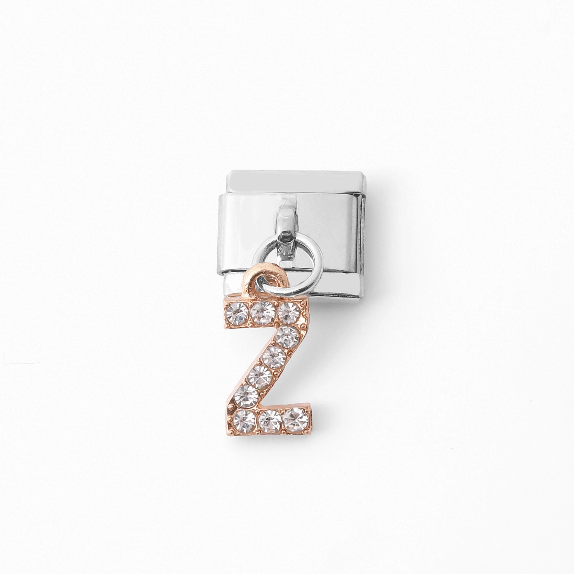 Wholesale Italian Charm Bracelet Stainless Steel Pendant Letter Module Charms