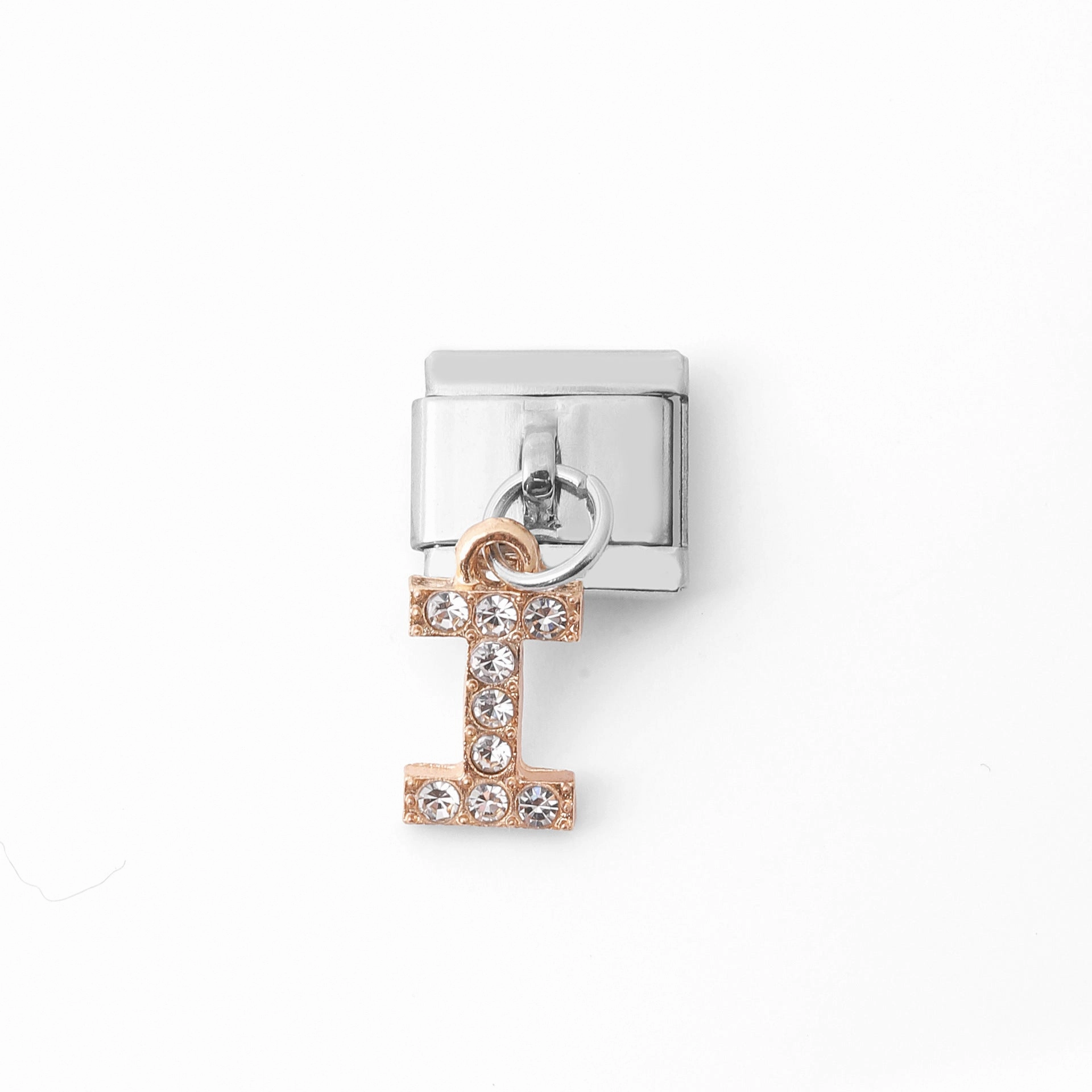 Wholesale Italian Charm Bracelet Stainless Steel Pendant Letter Module Charms