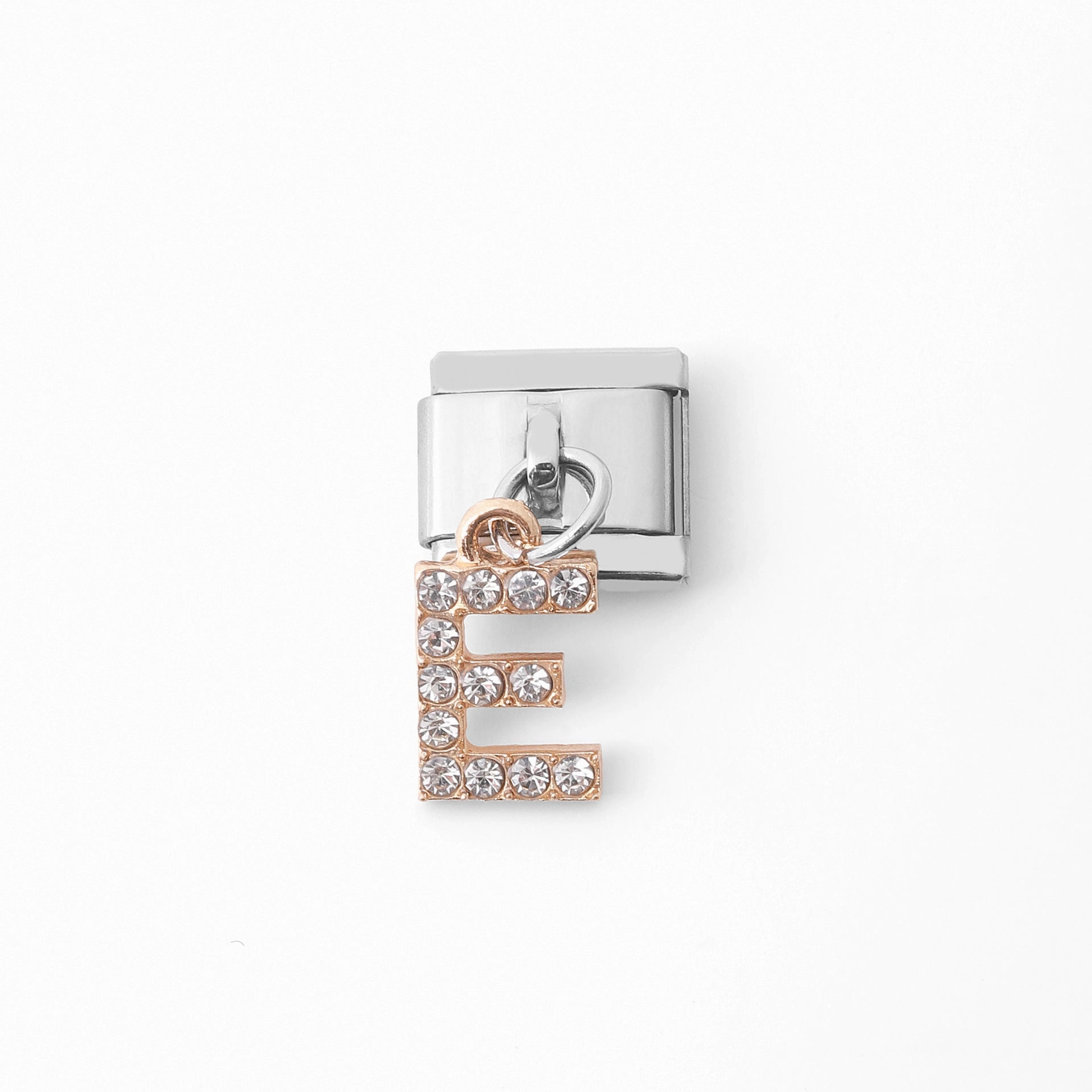 Wholesale Italian Charm Bracelet Stainless Steel Pendant Letter Module Charms