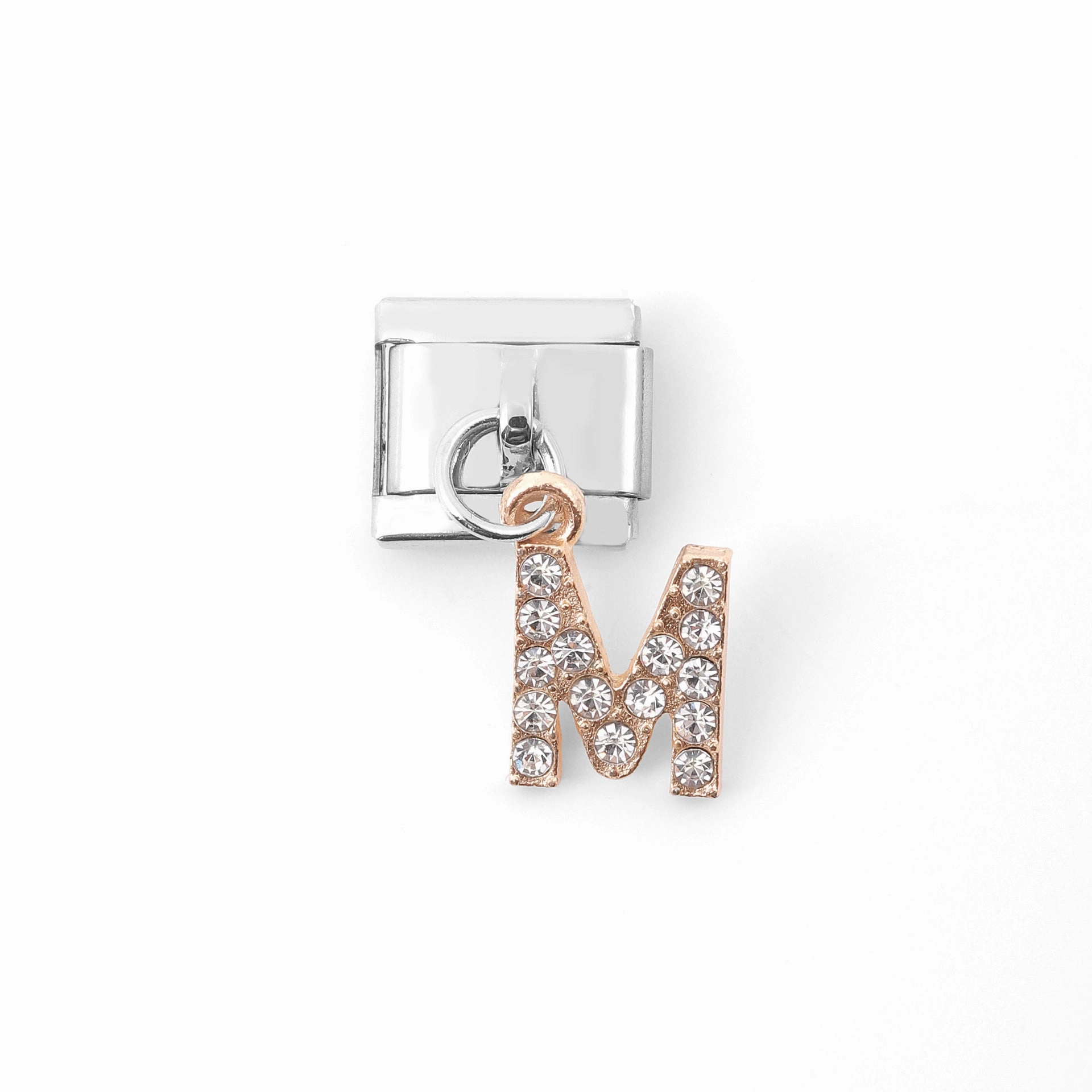 Wholesale Italian Charm Bracelet Stainless Steel Pendant Letter Module Charms