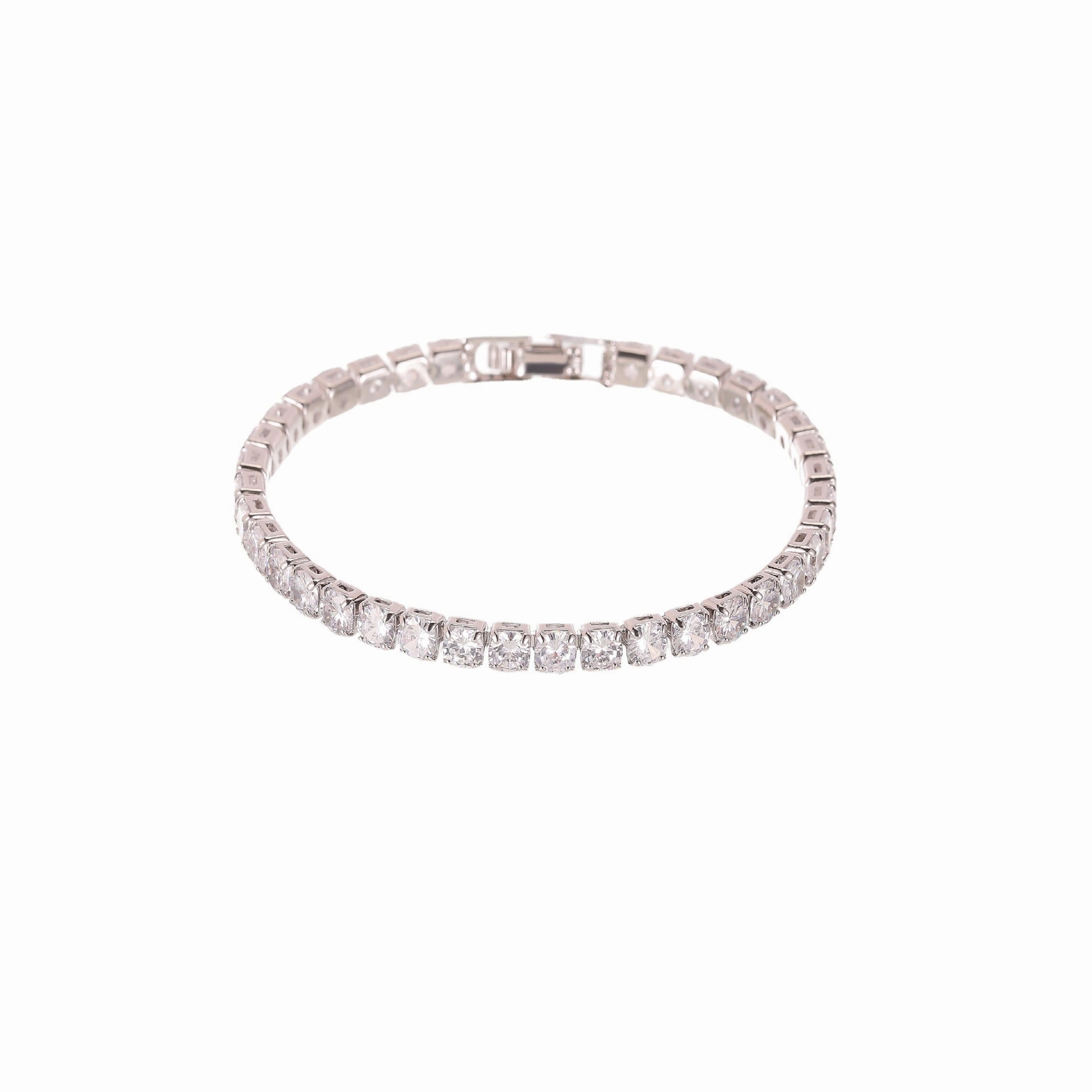 Wholesale Italian Charm Bracelet Zircon Stainless Steel Gilded Bracelet Charms
