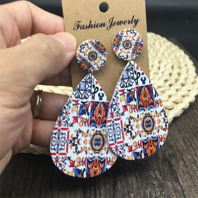 Wholesale Italian Milanese Wood Earrings