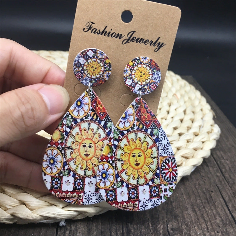 Wholesale Italian Milanese Wood Earrings