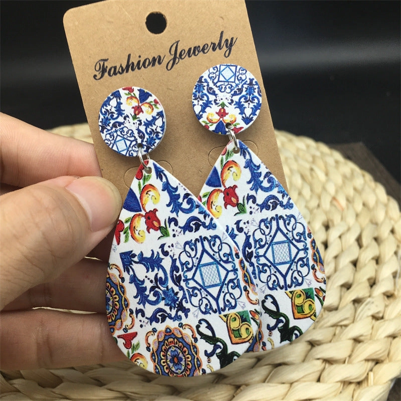 Wholesale Italian Milanese Wood Earrings