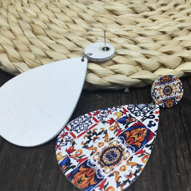 Wholesale Italian Milanese Wood Earrings