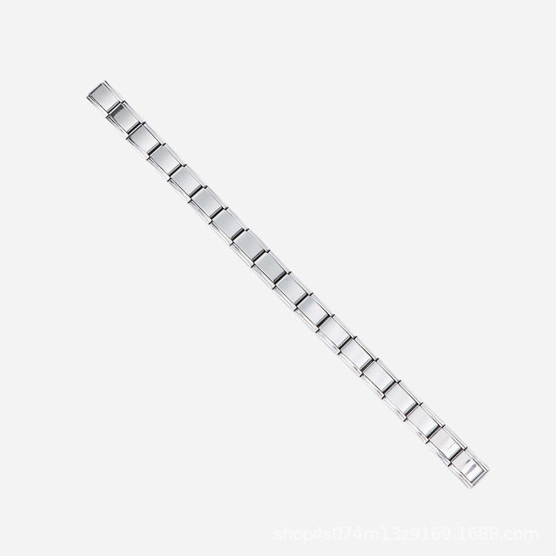 Wholesale Italian modular titanium steel bracelet DIY