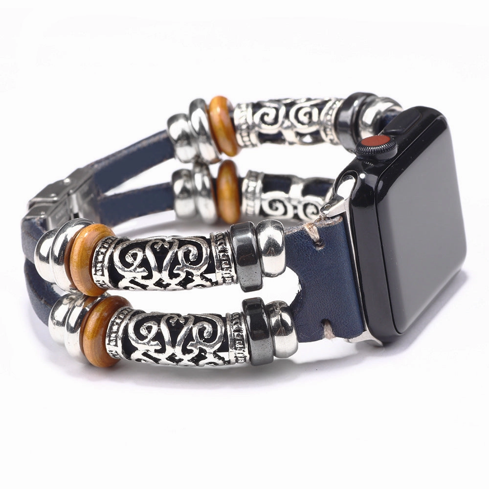 Wholesale iwatch Strap Genuine Leather Alloy Accessories Bracelet