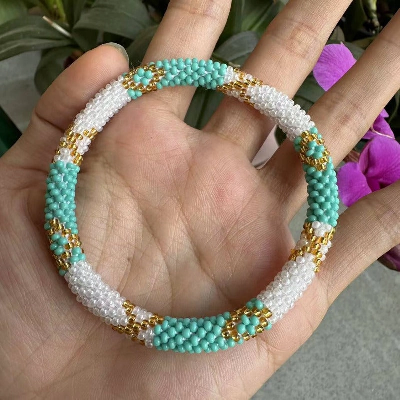 Wholesale Japanese Bohemian Rice Beads Fragrance Diffuser Bracelet