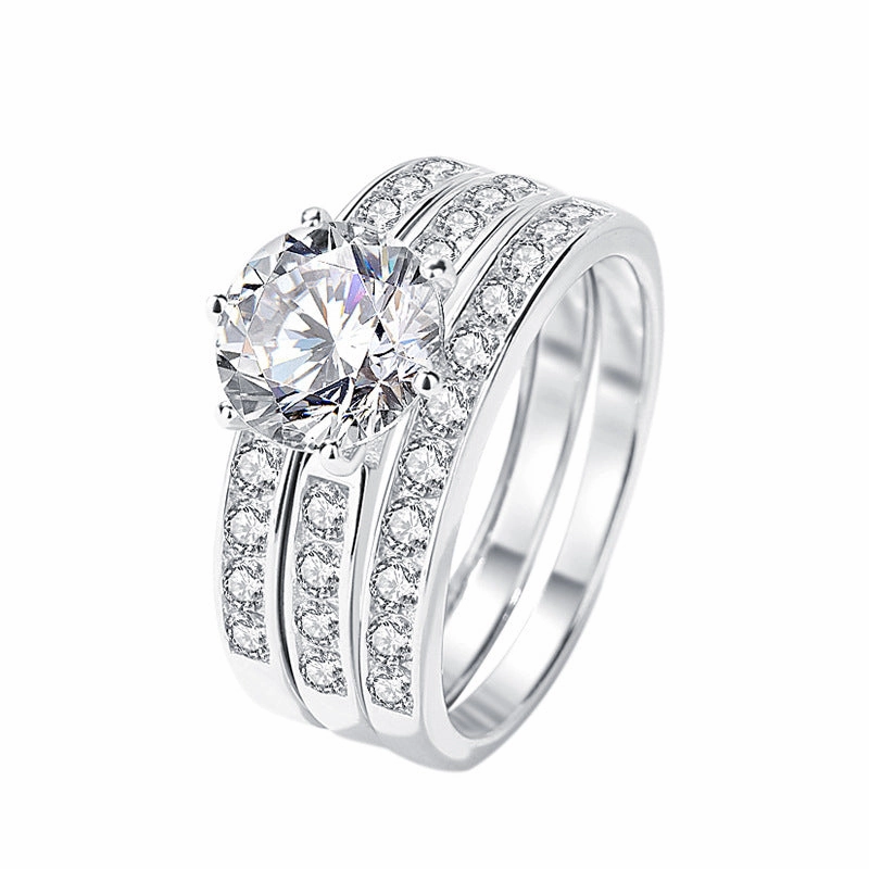 Wholesale Jewelry 2 Carat Moissanite Silver Rings