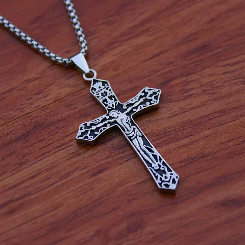 Wholesale Jewelry Alloy Cross Pendant Necklace