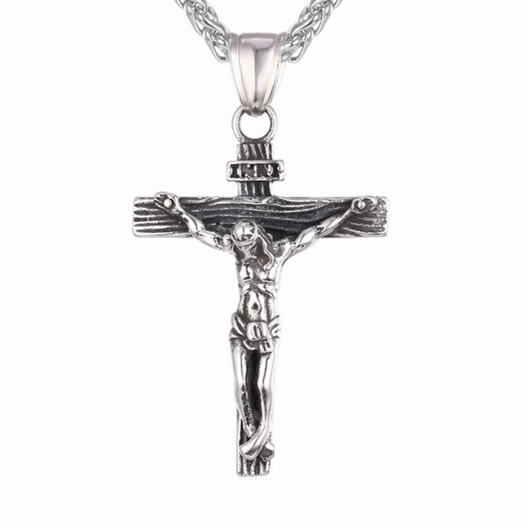 Wholesale Jewelry Alloy Easter Cross Pendant Necklace