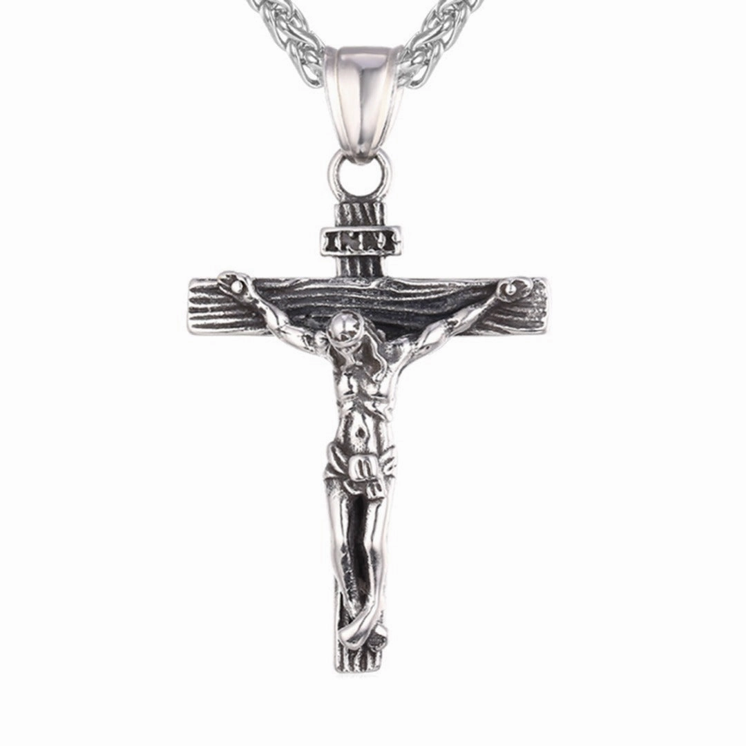 Wholesale Jewelry Alloy Easter Cross Pendant Necklace