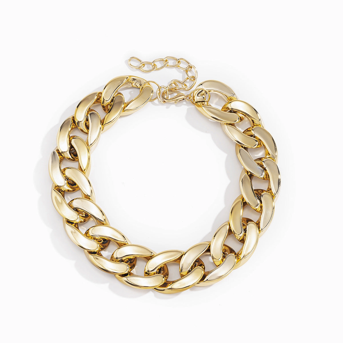 Wholesale Jewelry Aluminum Trendy Stitching Simple Necklace