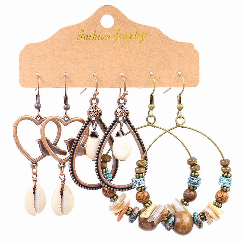 Wholesale Jewelry Bohemian Ethnic Alloy Earrings