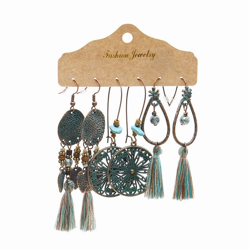 Wholesale Jewelry Bohemian Ethnic Alloy Earrings