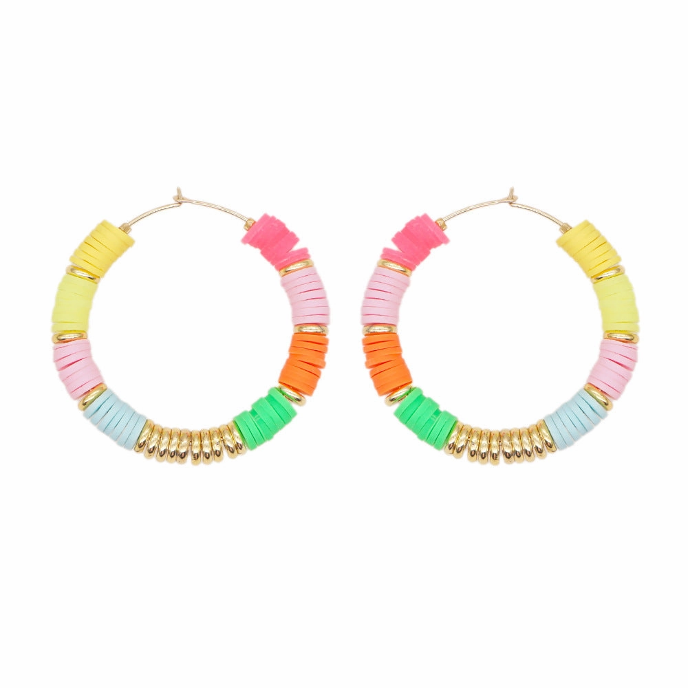 Wholesale Jewelry Bohemian Eyes Smoky Glass Earrings