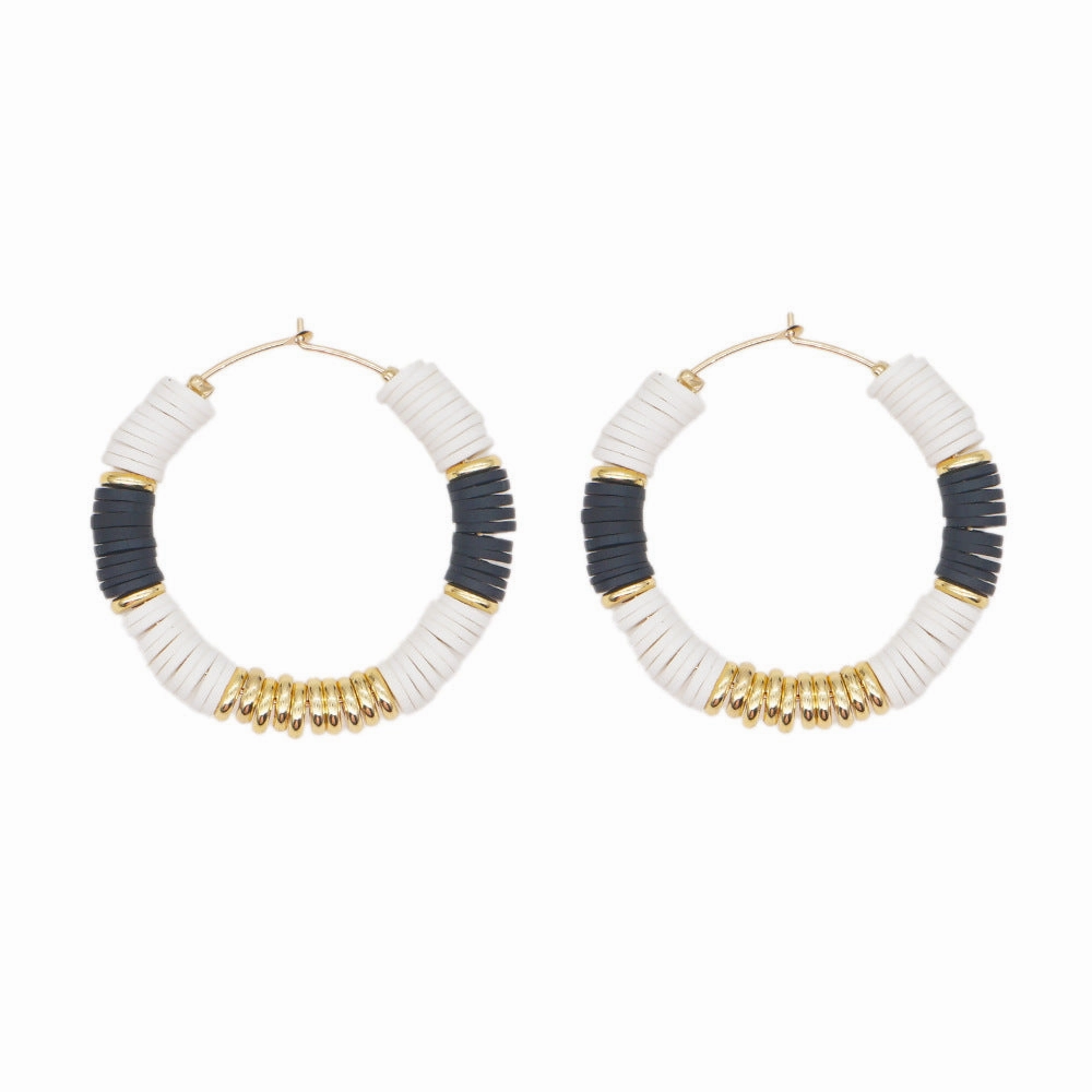 Wholesale Jewelry Bohemian Eyes Smoky Glass Earrings