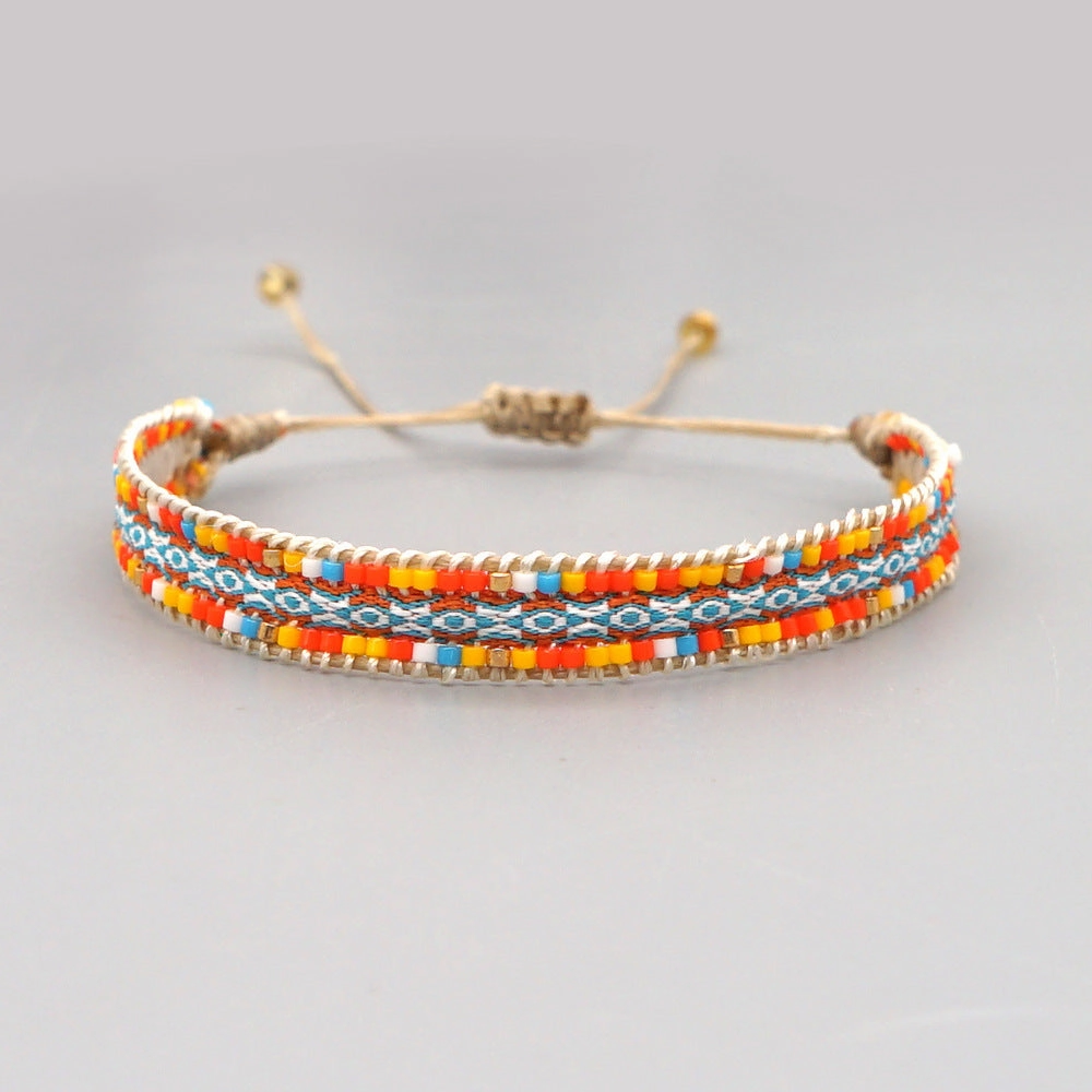 Wholesale Jewelry Bohemian Rainbow Miyuki Beads Bracelet