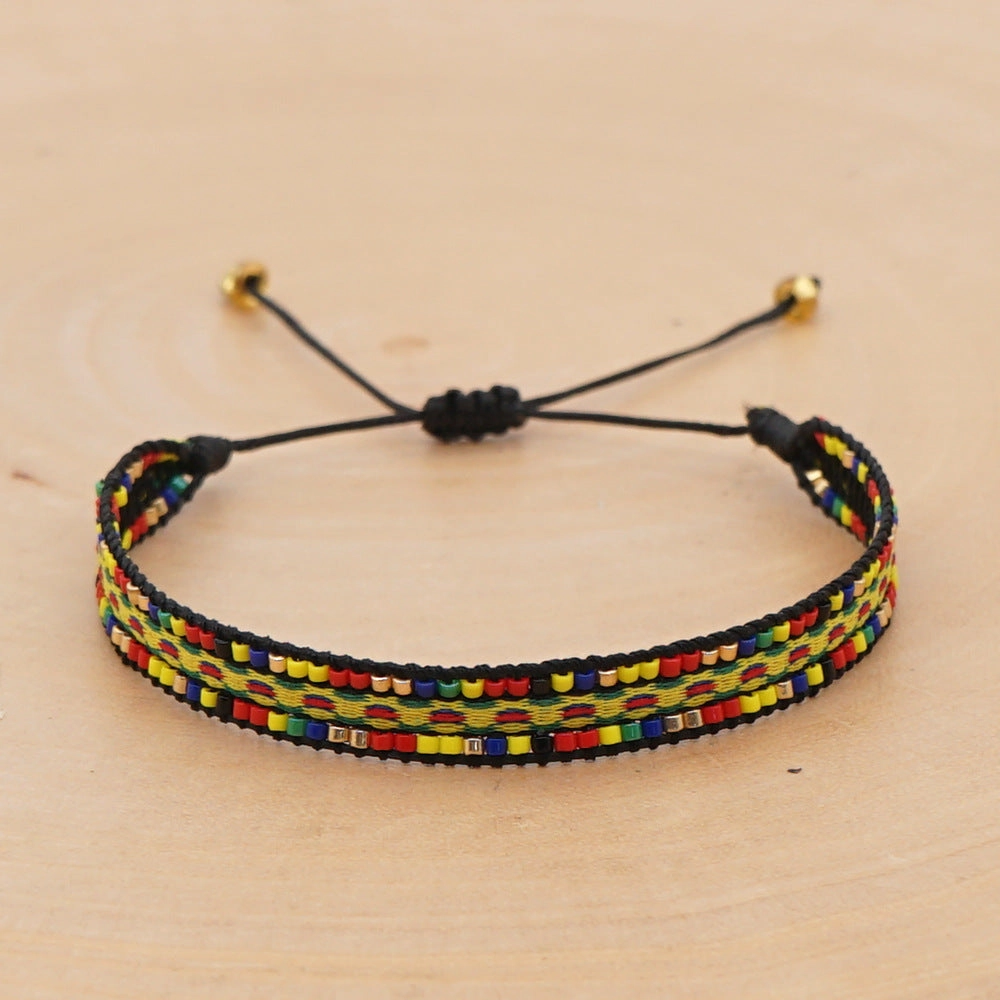 Wholesale Jewelry Bohemian Rainbow Miyuki Beads Bracelet