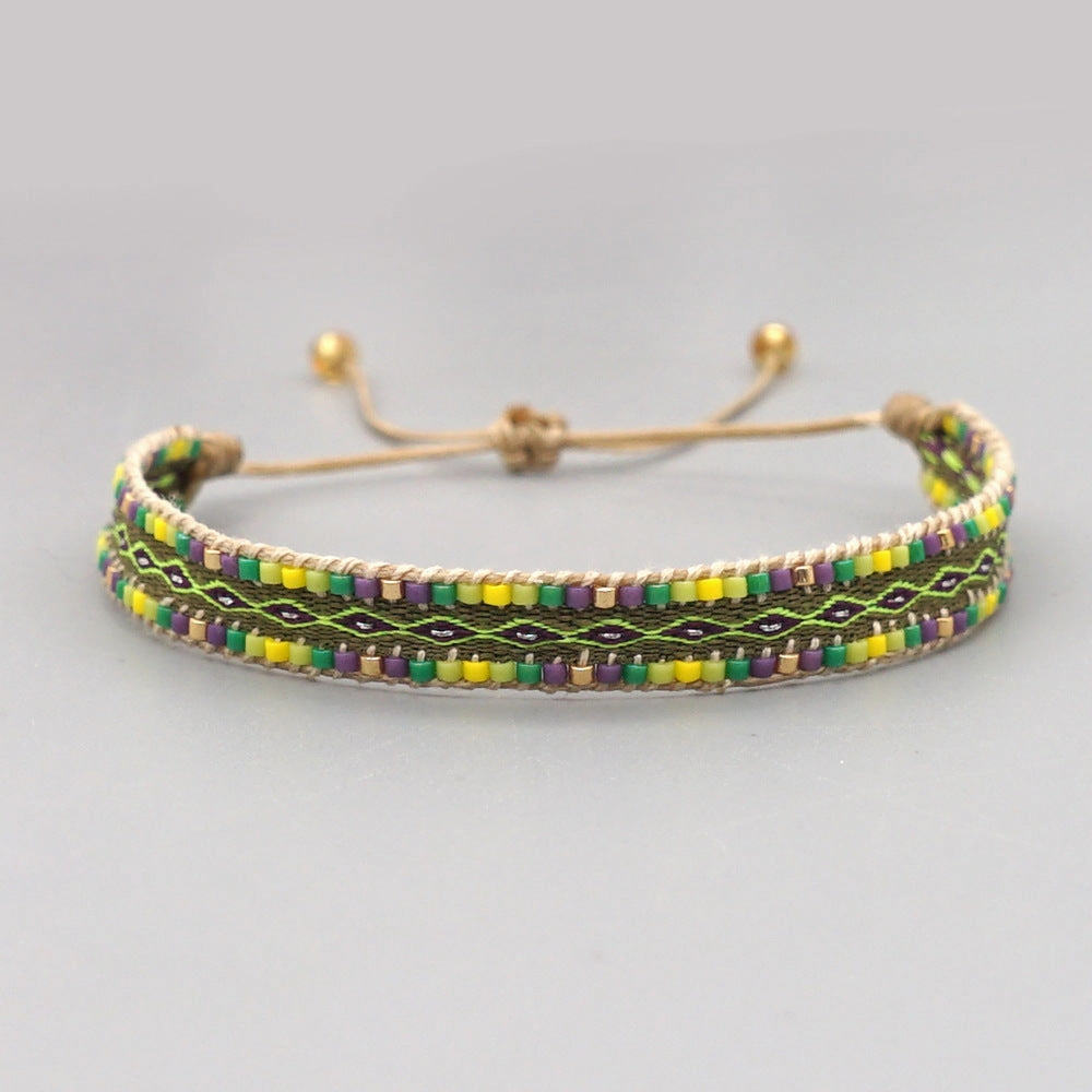 Wholesale Jewelry Bohemian Rainbow Miyuki Beads Bracelet