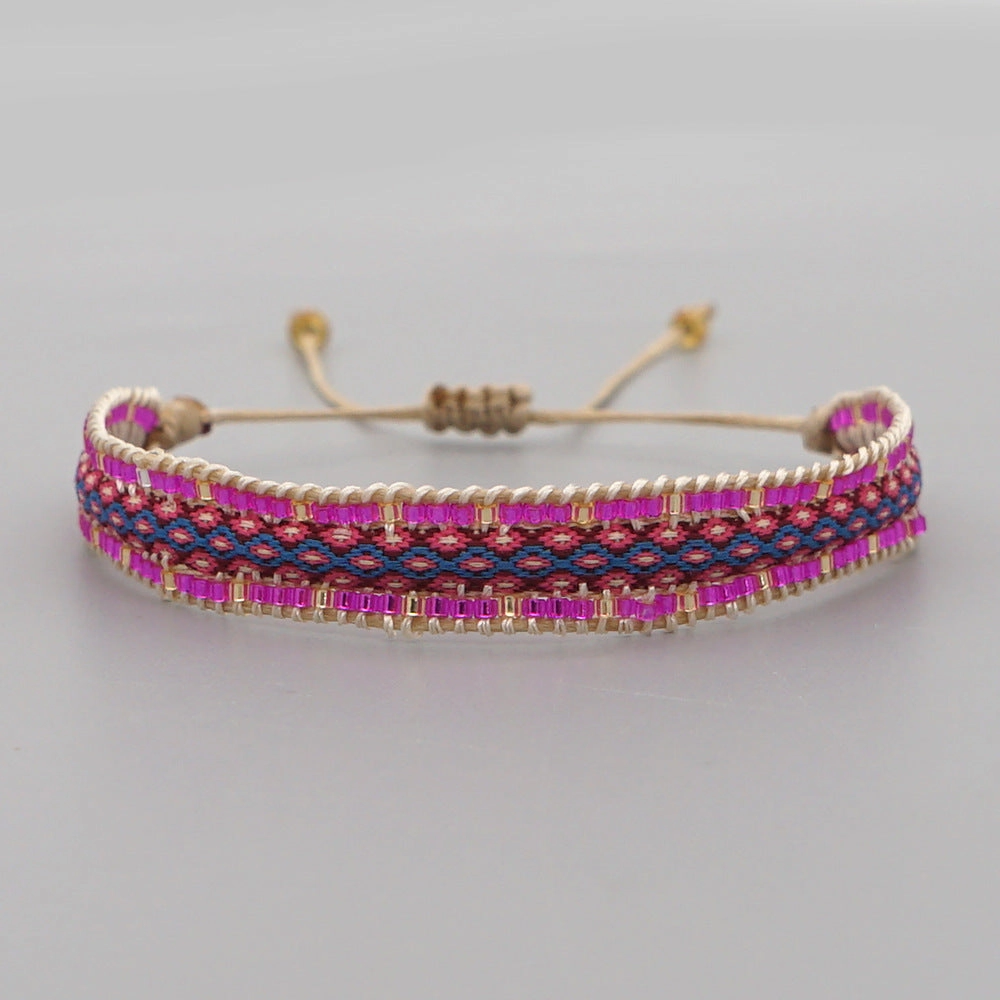 Wholesale Jewelry Bohemian Rainbow Miyuki Beads Bracelet