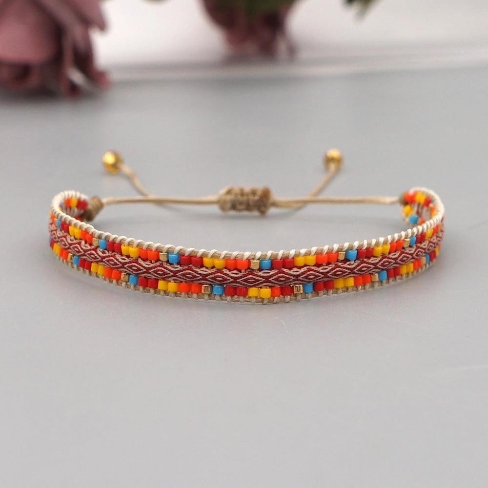Wholesale Jewelry Bohemian Rainbow Miyuki Beads Bracelet